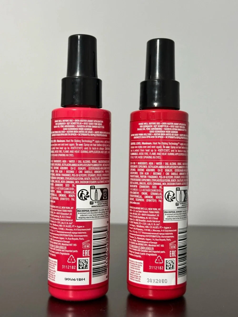 Redken Thermal Spray‎ High Hold 22 Heat Protectant - Lot of 2 - 4.2 Fl oz NEW!